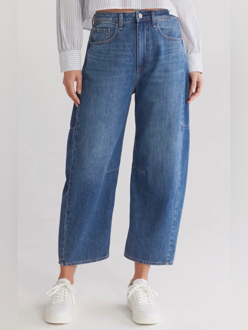 NWT! Rag&Bone CHASE Hi-Rise Ankle Barrel Jean Sz:28 Lea